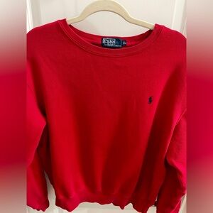 Ralph Lauren Red Crewneck Sweater